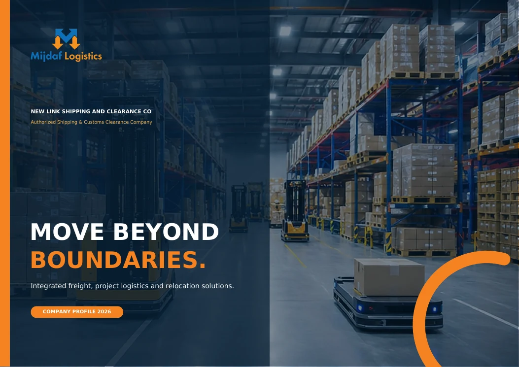Cover of the Mijdaf Logistics company profile 2026